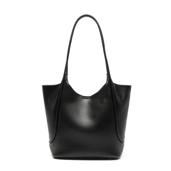 Leather Tote Elegance Black