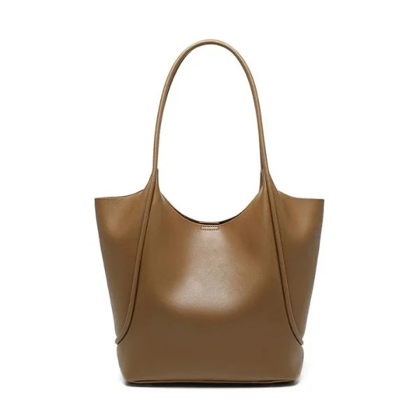 Leather Tote Elegance Brown