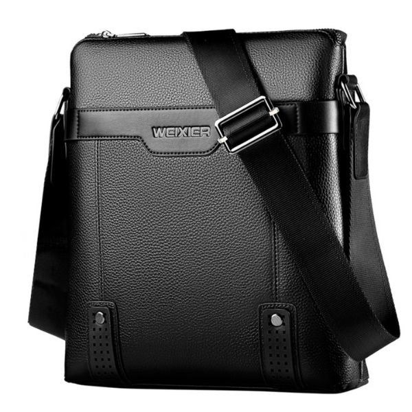 Leathercasualmessengerbagblack