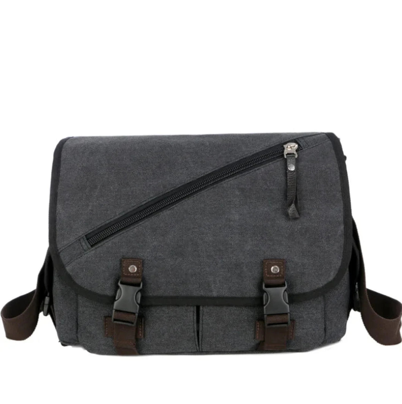 MensCanvasShoulderBagBalck