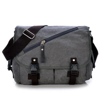 Thumbnail for MensCanvasShoulderBagGrey