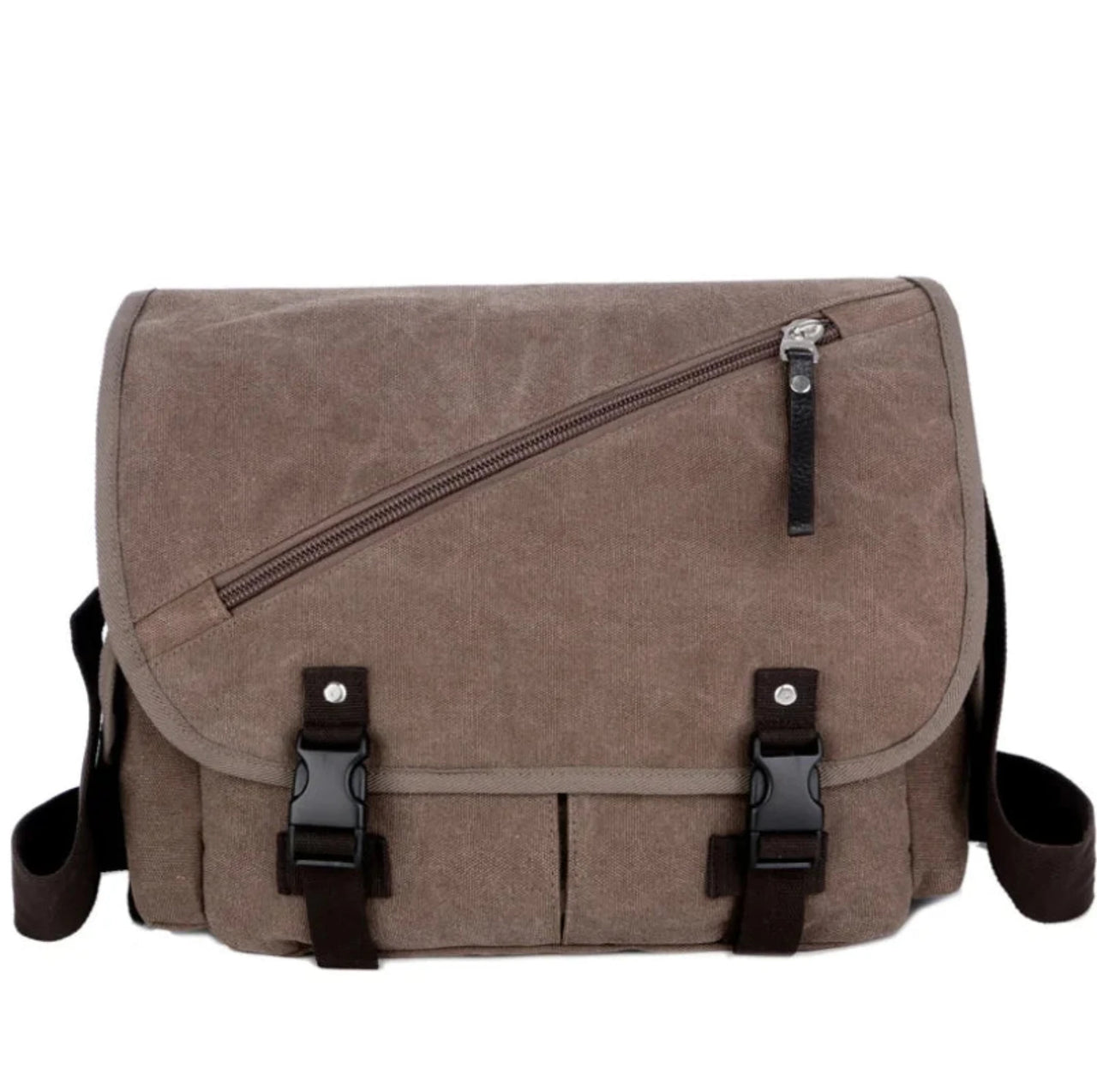 MensCanvasShoulderBagbrown