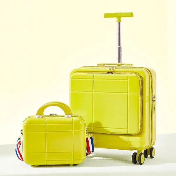 Premium Trolley Suitcase Set Green