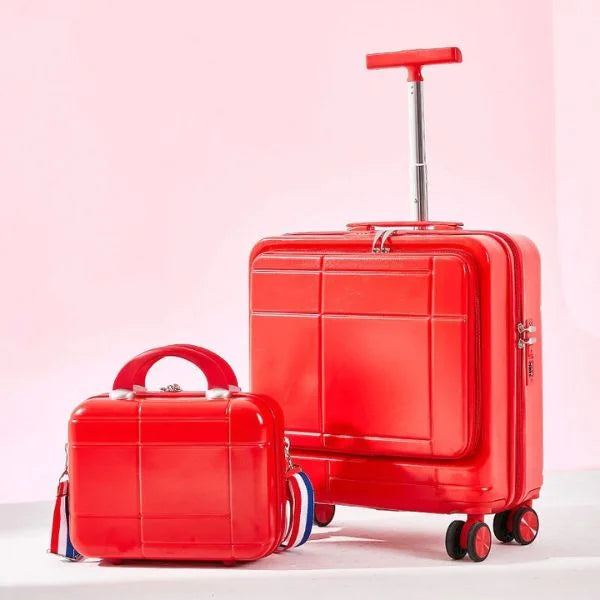 Premium Trolley Suitcase Set Red