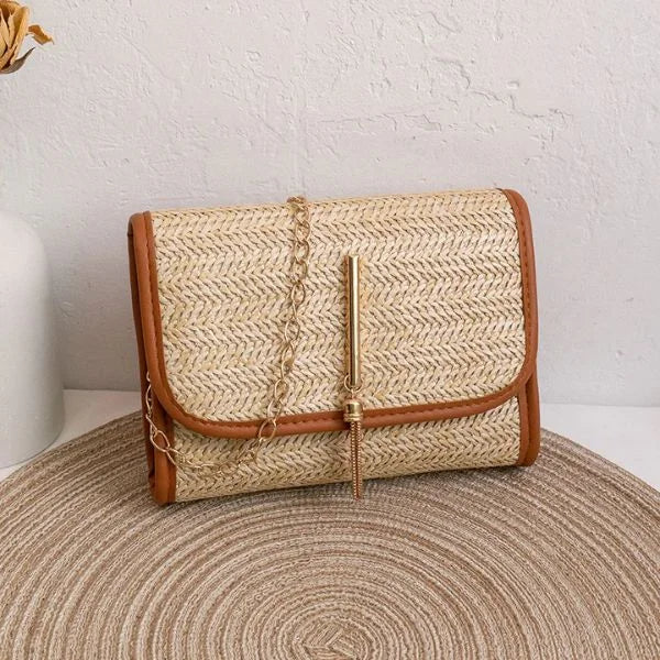 Raffia Beach Bag Brown