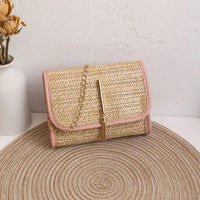 Thumbnail for Raffia Beach Bag pink