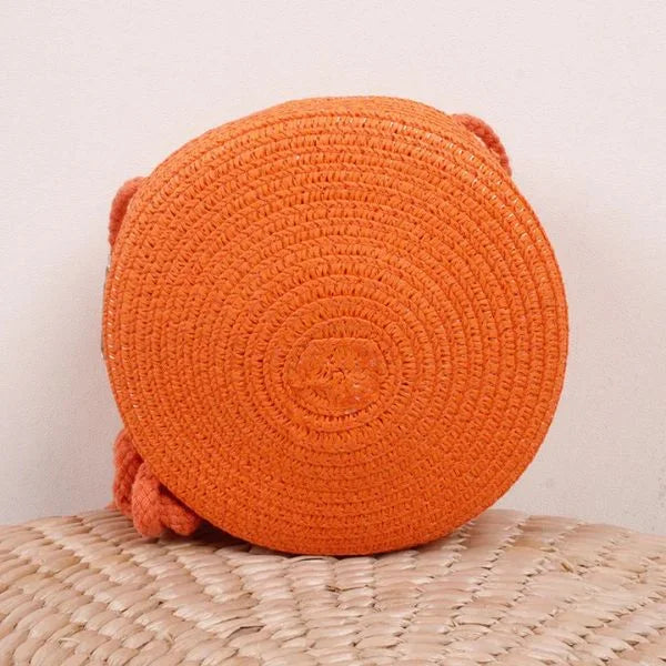 Round Beach Bag Orange