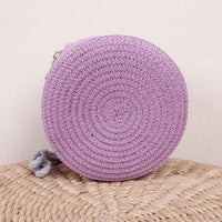 Thumbnail for Round Beach Bag Purple