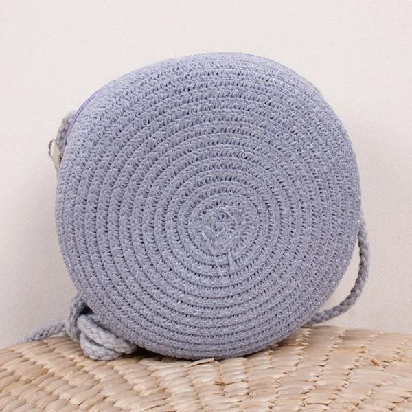 Round Beach Bag Haze Blue