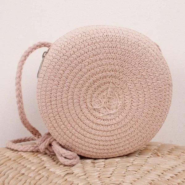 Round Beach Bag Pink