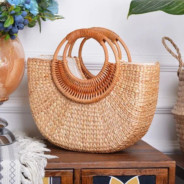 Straw Beach Bag 