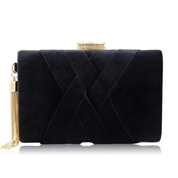 Suede Clutch Black