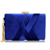 Thumbnail for Suede Clutch Blue