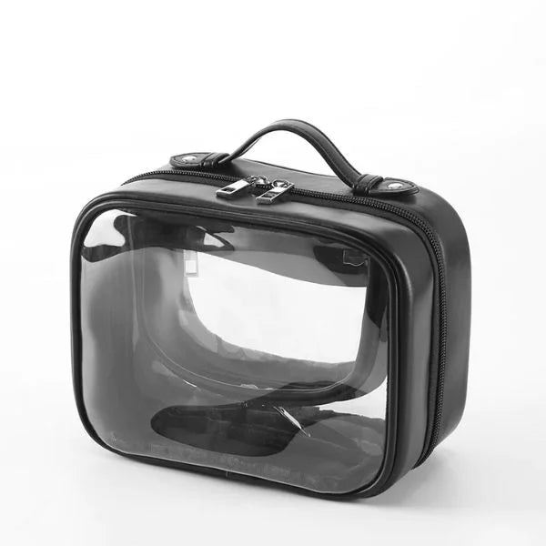 Transparent Cosmetic Bag Black