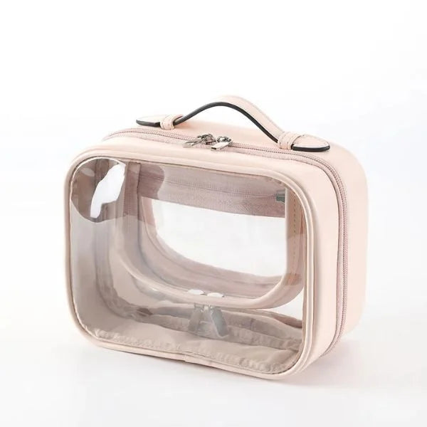 Transparent Cosmetic Bag Pink