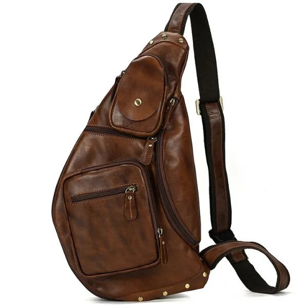 genuine leather sling bag