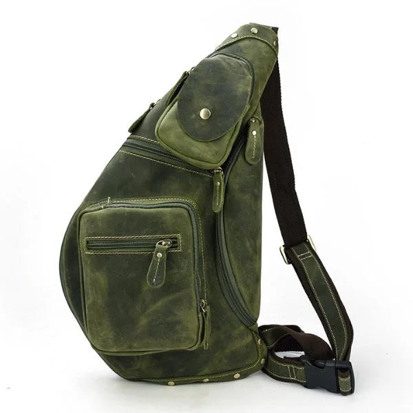 genuineleatherslingbaggreen