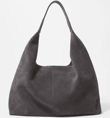 & Other Stories - Large Suede Tote Bag - Grey - Women - One Size