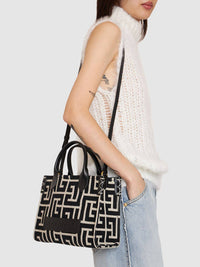 Thumbnail for Balmain B-Army Monogram Jacquard Tote Bag Women