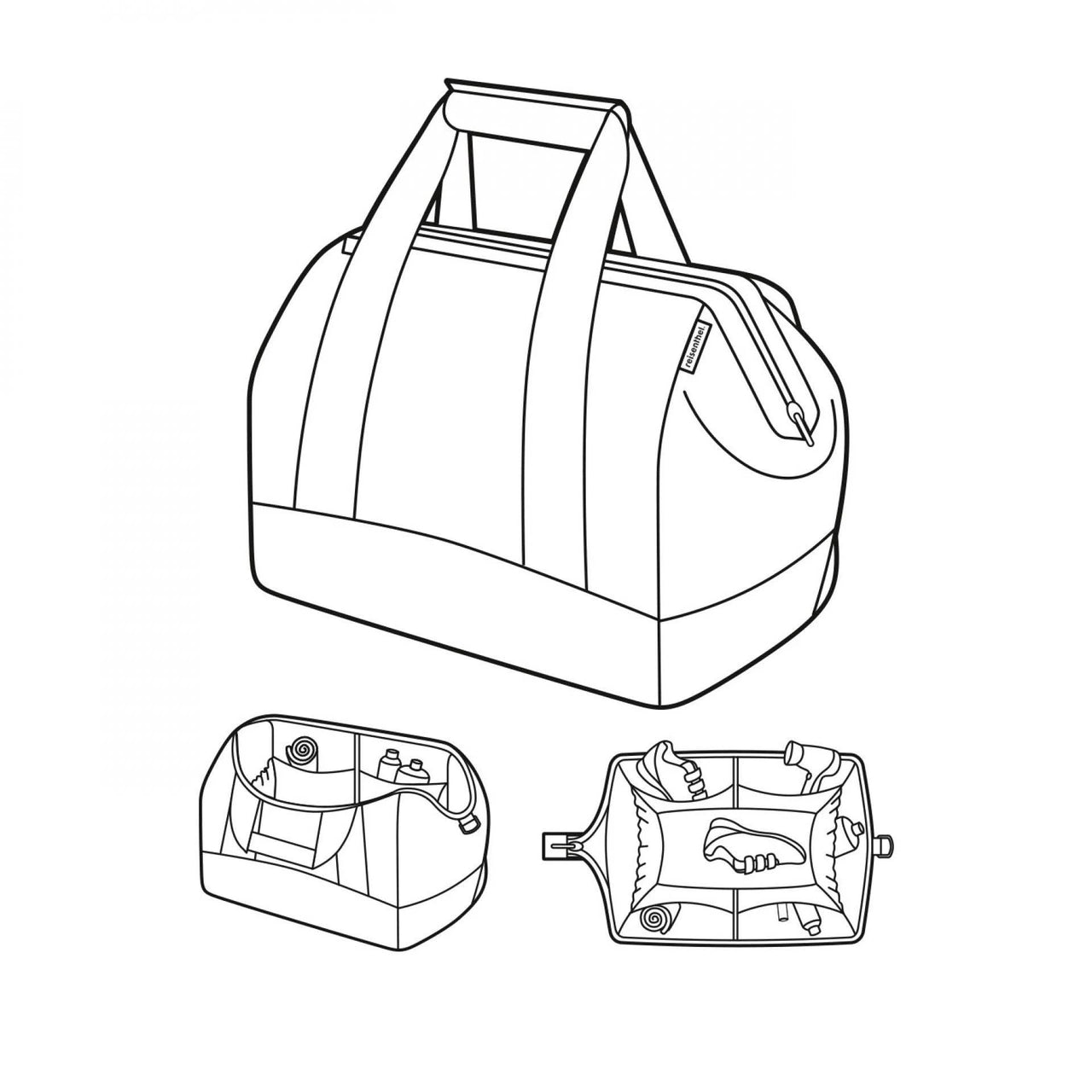 Reisenthel Allrounder L Weekender-Rhombus Midnight Gold