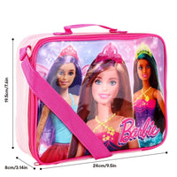 Thumbnail for Barbie Backpack & Lunch Bag Set Girls Pink School Bag Sandwhich Box Bag Set Pink ...