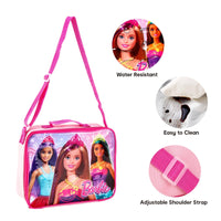Thumbnail for Barbie Backpack & Lunch Bag Set Girls Pink School Bag Sandwhich Box Bag Set Pink ...