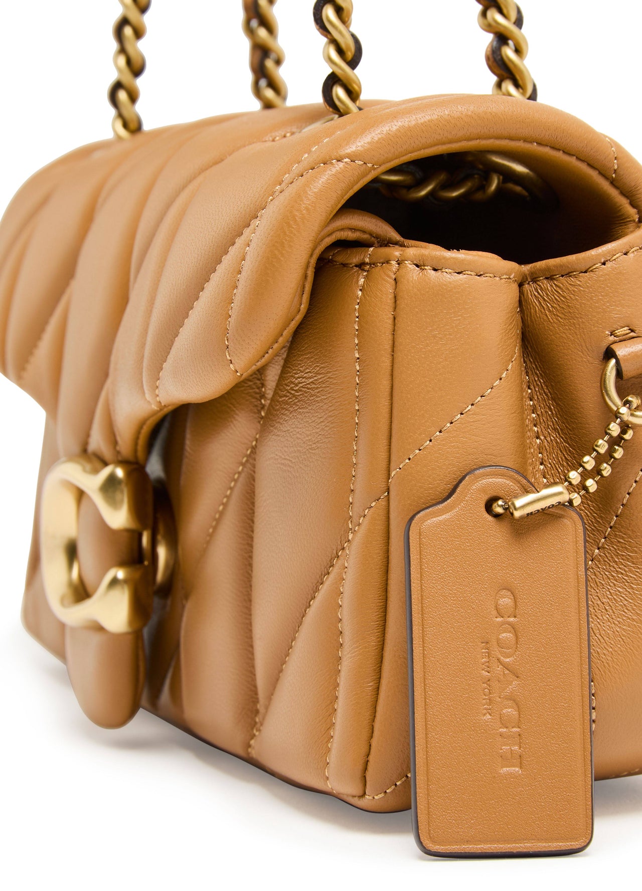 Coach Quilted Tabby 20 Shoulder Bag - Brown