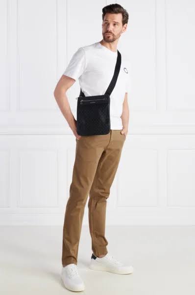Calvin Klein Recycled Flat Crossbody Bag - One Size - Black - Men