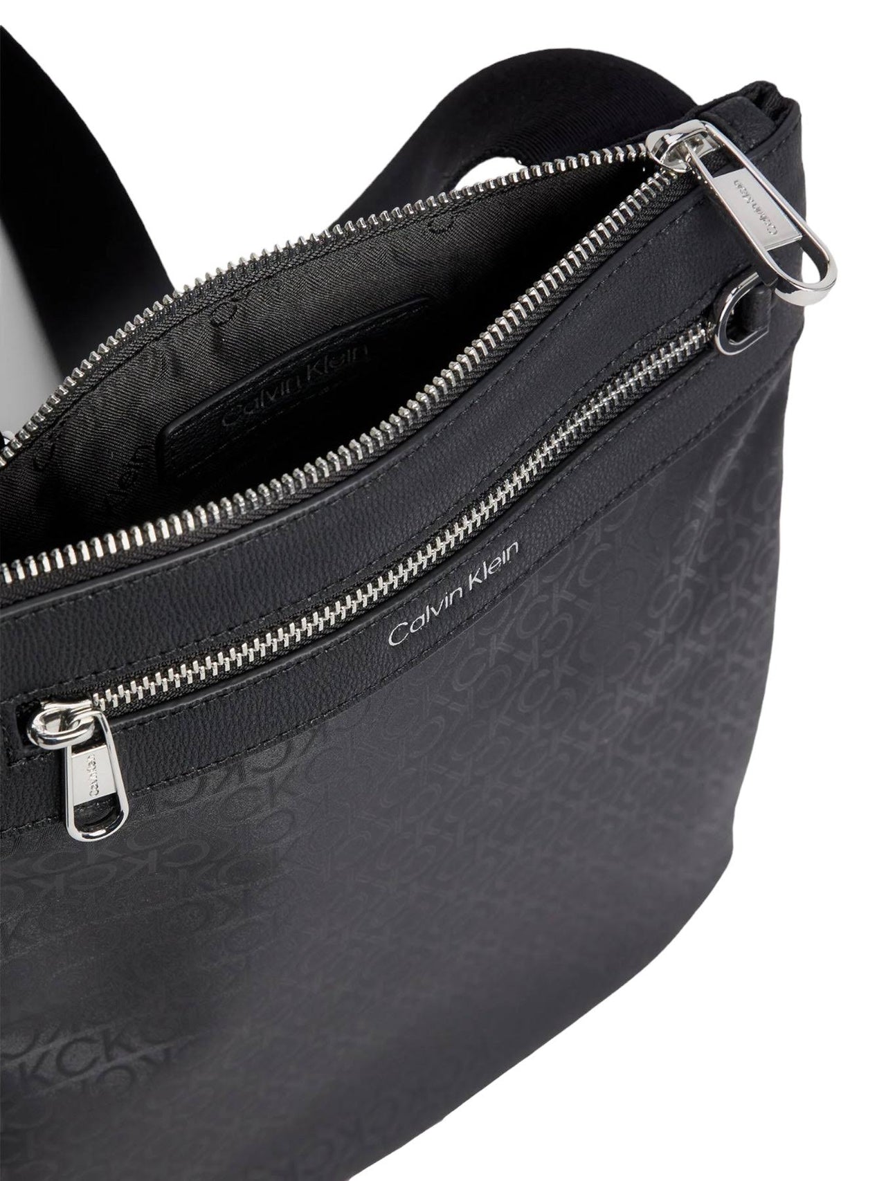 Calvin Klein Recycled Flat Crossbody Bag - One Size - Black - Men