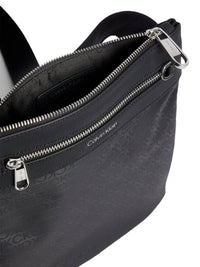 Thumbnail for Calvin Klein Recycled Flat Crossbody Bag - One Size - Black - Men