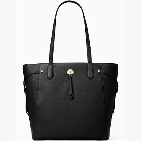 Kate Spade Black Marti Pebbled Leather Large Tote - Size Star