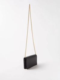 Thumbnail for Gucci Gg Marmont Leather Mini Chain Bag, Black, Leather