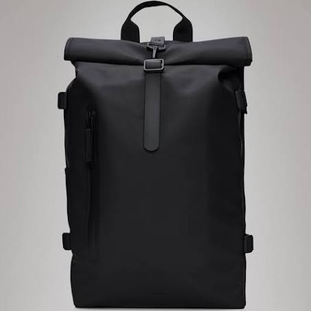 Rains Rolltop Rucksack Large - Black