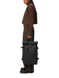 Thumbnail for Rains Rolltop Rucksack Large - Black