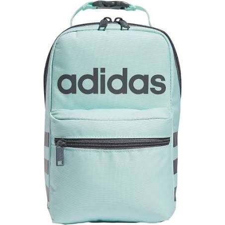 Adidas Santiago 2 Insulated Lunch Bag, Semi Flash Aqua Blue/Onix Grey, One Size