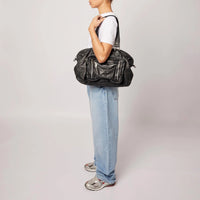 Thumbnail for Núnoo Washed Mille Handbag Black