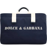 Thumbnail for Dolce&gabbana Logo Leather-Trimmed Tote Bag