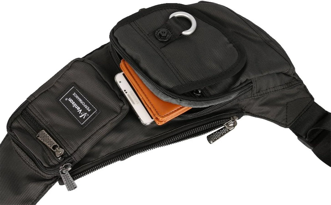 Vanlison Lightweight Small Sling Bag Backpack Chest Shoulder Bags Multipurpose ...