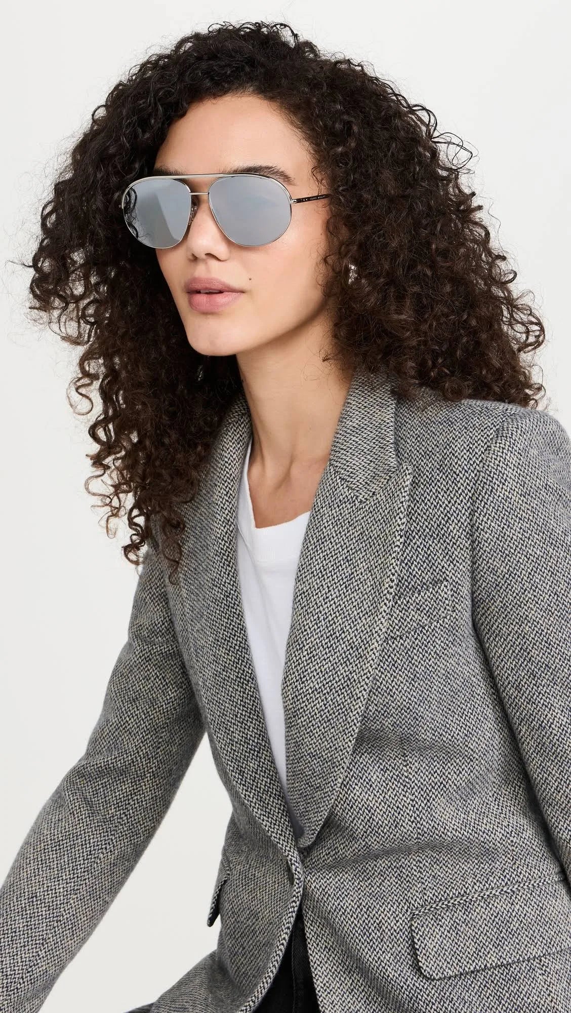 Isabel Marant Classic Metal Aviators Palladium One Size
