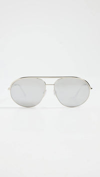 Thumbnail for Isabel Marant Classic Metal Aviators Palladium One Size