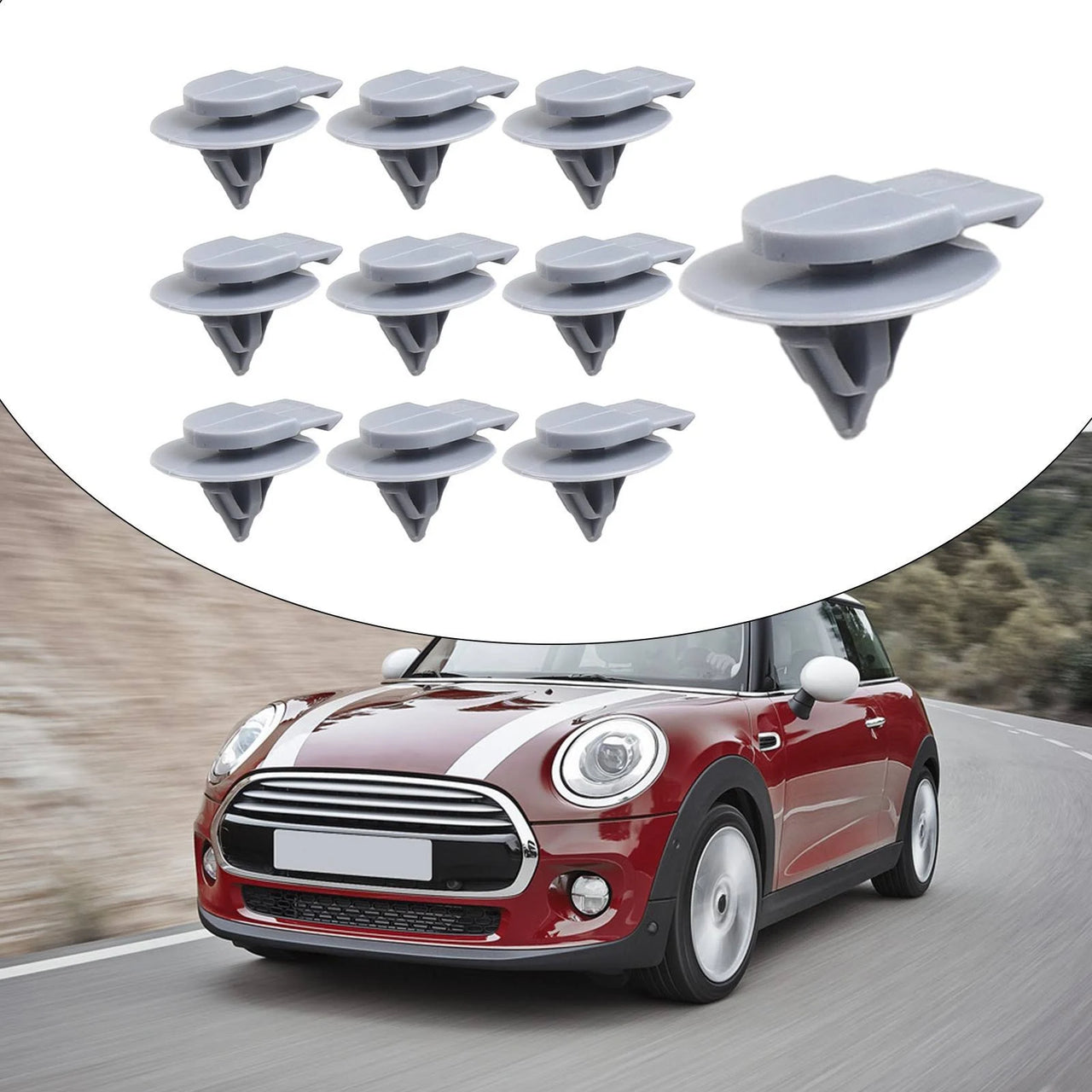 Upgrade Your For For Mini For Cooper With 10pcs Wheel Arch Trim Clips