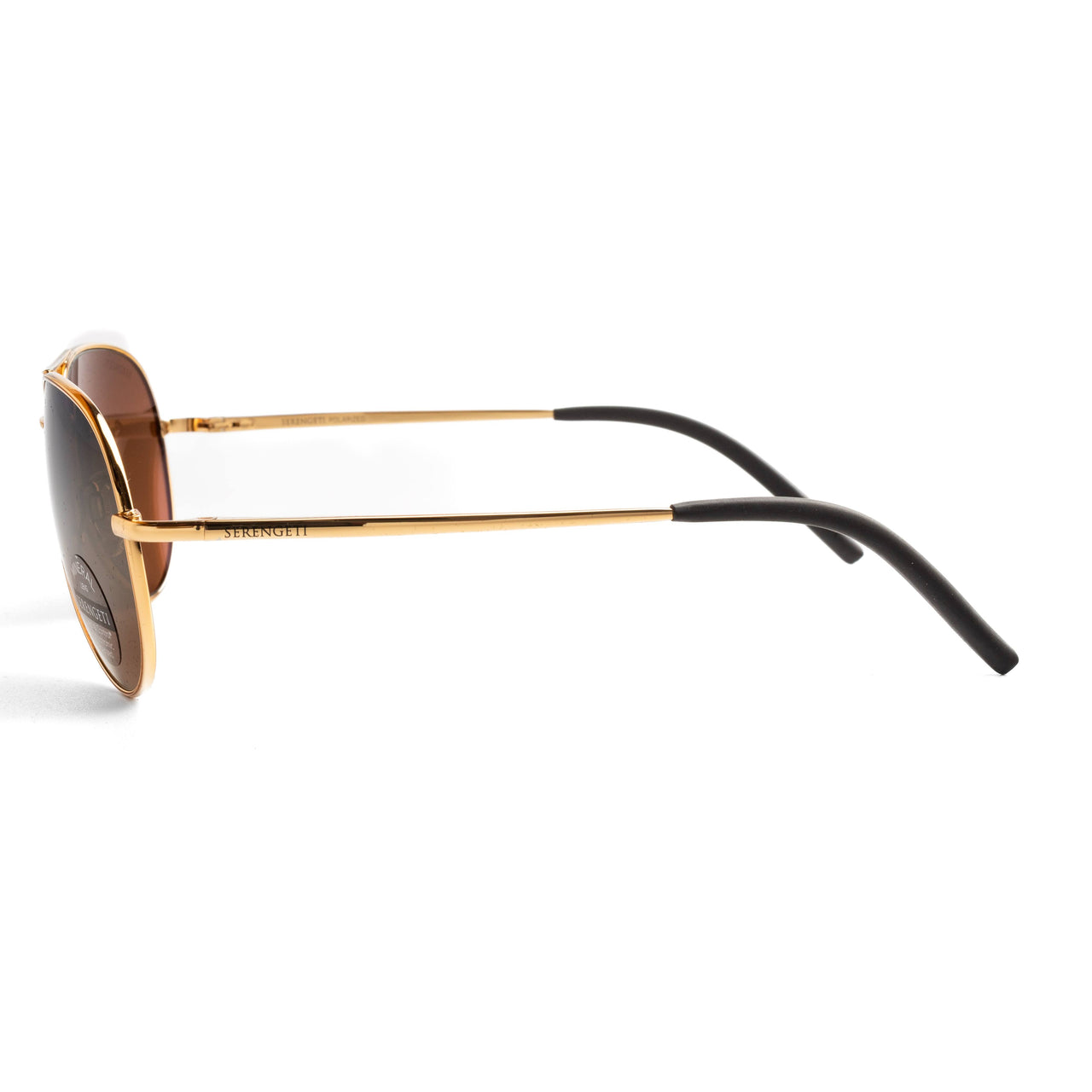 Serengeti Carrara Small Shiny Bold Gold/Polarized Drivers Gold