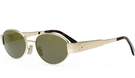 CELINE Triomphe Metal 01 CL40235U 30N 54-18 Gold