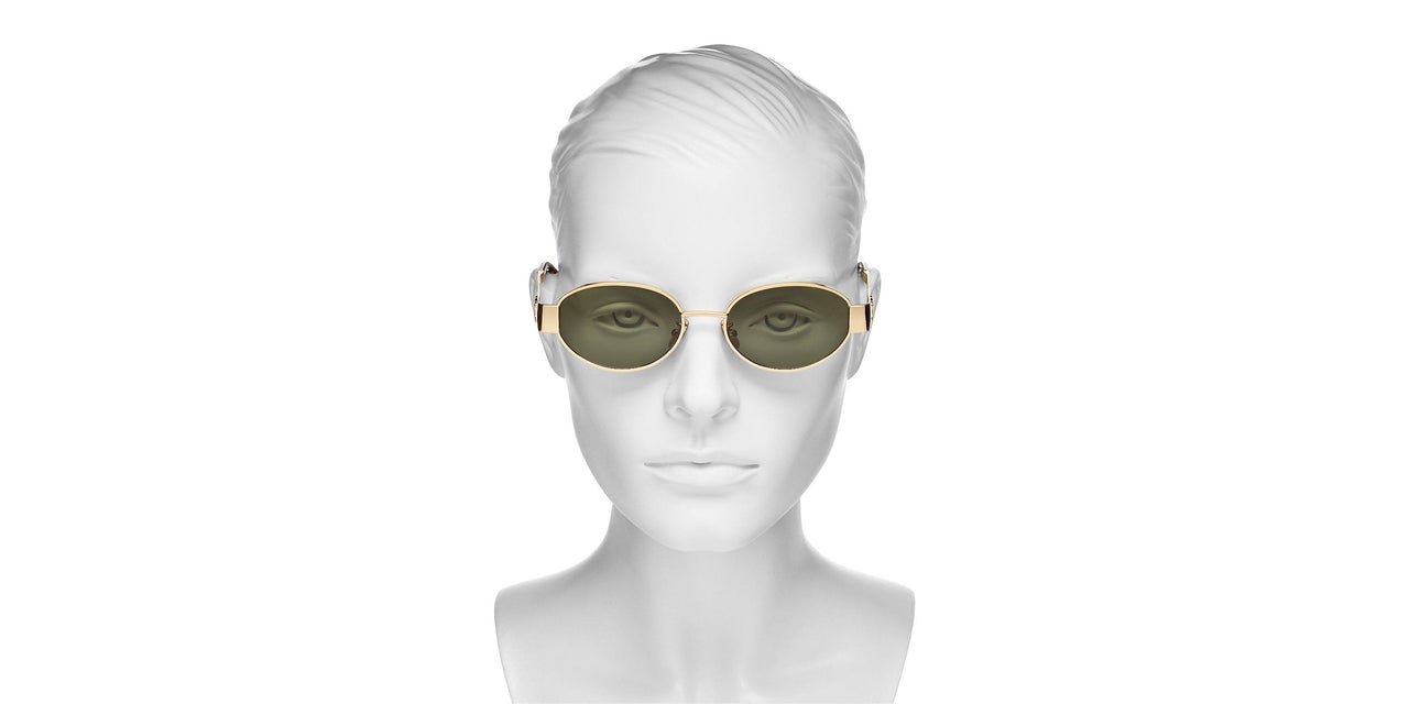 CELINE Triomphe Metal 01 CL40235U 30N 54-18 Gold