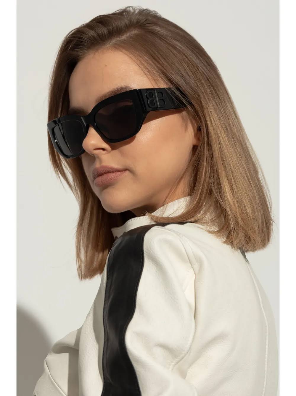 Balenciaga BB-Logo Sunglasses - Black Size One Size
