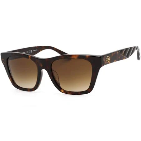 Tory Burch 52 mm Dark Tortoise Sunglasses