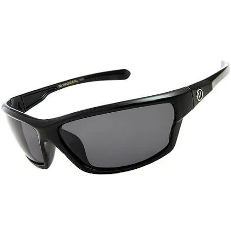 Nitrogen Men's Rectangular Sports Wrap 65mm Polarized Sunglasses