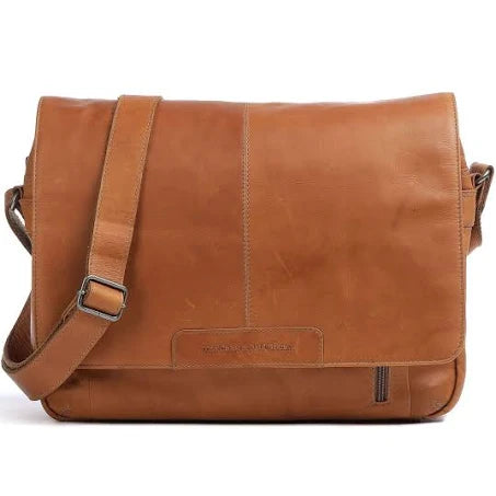 The Chesterfield Brand Leather Laptop Bag Cognac Richard