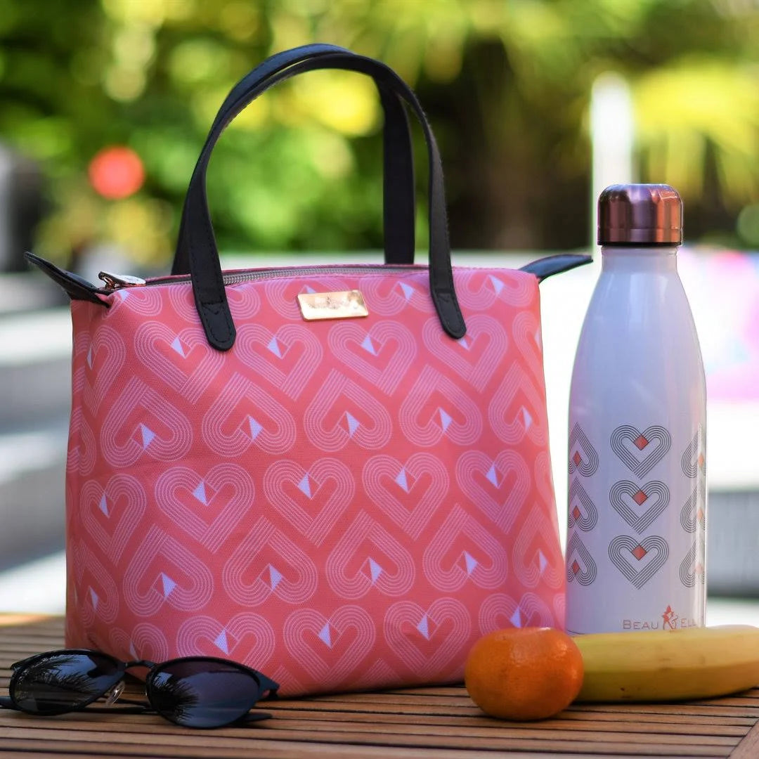 Beau & Elliot Vibe 7L Luxury Lunch Tote - Coral