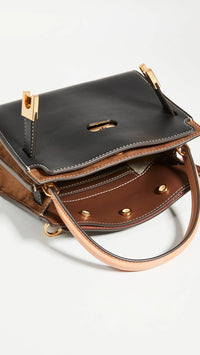 Thumbnail for Tory Burch Petite Lee Radziwill Double Bag Black